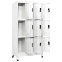 Taquilla de acero blanco 90x45x180 cm de vidaXL, Taquillas y armarios de almacenamiento - Ref: Foro24-339804, Precio: 380,04 ...
