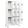 Weißer Stahlspind 90x45x180 cm von vidaXL, Schließfächer und Lagerschränke - Ref: Foro24-339804, Preis: 407,69 €, Rabatt: %