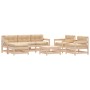 Juego de muebles de jardín 7 piezas y cojines madera maciza de vidaXL, Conjuntos de jardín - Ref: Foro24-3185829, Precio: 545...