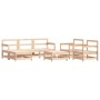 Juego de muebles de jardín 7 piezas y cojines madera maciza de vidaXL, Conjuntos de jardín - Ref: Foro24-3185829, Precio: 545...