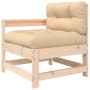 Juego de muebles de jardín 7 piezas y cojines madera maciza de vidaXL, Conjuntos de jardín - Ref: Foro24-3185829, Precio: 545...