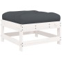 6-teiliges Gartenmöbel-Set und weiße Massivholzkissen von vidaXL, Gartensets - Ref: Foro24-3185816, Preis: 520,87 €, Rabatt: %