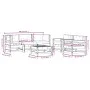 6-piece garden furniture set and white solid wood cushions by vidaXL, Garden sets - Ref: Foro24-3185816, Price: 521,58 €, Dis...