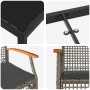 Conjunto de Comedor de Jardín 5 pcs Gris ratán sintético