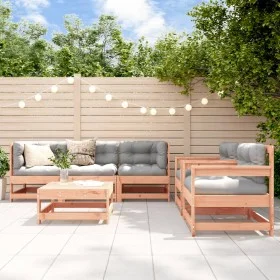 6-piece garden furniture set with Douglas fir wood cushions by vidaXL, Garden sets - Ref: Foro24-3185820, Price: 611,32 €, Di...