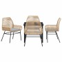 Conjunto de Comedor de Jardín 5 pcs Marrón ratán sintético
