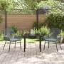 Conjunto de Comedor de Jardín 3 pcs Gris ratán sintético