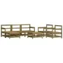 7-piece garden furniture set with impregnated pine wood cushions by vidaXL, Garden sets - Ref: Foro24-3185828, Price: 610,13 ...