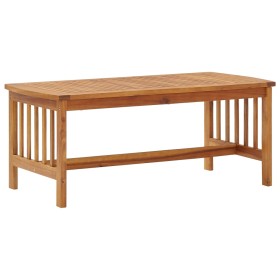 Mesa de centro de madera maciza de acacia 102x50x43 cm