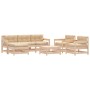 Juego de muebles de jardín 7 piezas y cojines madera maciza de vidaXL, Conjuntos de jardín - Ref: Foro24-3185822, Precio: 521...