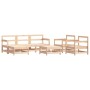 Juego de muebles de jardín 7 piezas y cojines madera maciza de vidaXL, Conjuntos de jardín - Ref: Foro24-3185822, Precio: 521...