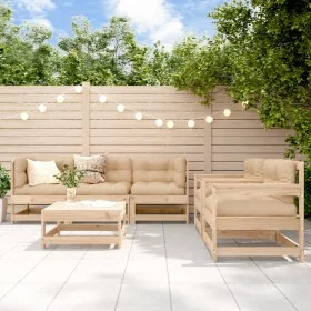 6-piece garden furniture set and solid wood cushions by vidaXL, Garden sets - Ref: Foro24-3185815, Price: 463,68 €, Discount: %