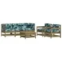 6-teiliges Gartenmöbel-Set mit Kissen aus imprägniertem Kiefernholz von vidaXL, Gartensets - Ref: Foro24-3185821, Preis: 598,...