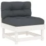Juego de muebles jardín 8 pzas y cojines madera maciza blanco de vidaXL, Conjuntos de jardín - Ref: Foro24-3185844, Precio: 6...