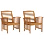 Garden chairs 2 units solid acacia wood by vidaXL, Garden chairs - Ref: Foro24-310256, Price: 154,21 €, Discount: %