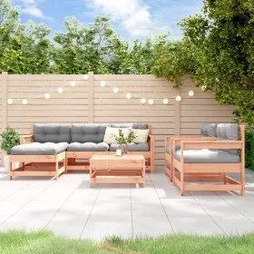 7-piece garden furniture set with Douglas fir wood cushions by vidaXL, Garden sets - Ref: Foro24-3185834, Price: 544,39 €, Di...
