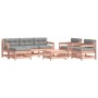 7-teiliges Gartenmöbel-Set mit Kissen aus Douglasienholz von vidaXL, Gartensets - Ref: Foro24-3185834, Preis: 552,15 €, Rabat...