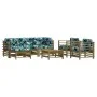 7-teiliges Gartenmöbel-Set mit Kissen aus imprägniertem Kiefernholz von vidaXL, Gartensets - Ref: Foro24-3185842, Preis: 644,...