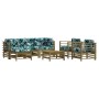 7-teiliges Gartenmöbel-Set mit Kissen aus imprägniertem Kiefernholz von vidaXL, Gartensets - Ref: Foro24-3185842, Preis: 652,...