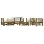 7-teiliges Gartenmöbel-Set mit Kissen aus imprägniertem Kiefernholz von vidaXL, Gartensets - Ref: Foro24-3185842, Preis: 644,...