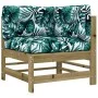 7-piece garden furniture set with impregnated pine wood cushions by vidaXL, Garden sets - Ref: Foro24-3185842, Price: 644,83 ...