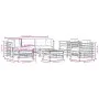 7-teiliges Gartenmöbel-Set mit Kissen aus imprägniertem Kiefernholz von vidaXL, Gartensets - Ref: Foro24-3185842, Preis: 644,...