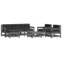 Gartenmöbel-Set 7-teilig und graue Massivholzkissen von vidaXL, Gartensets - Ref: Foro24-3185831, Preis: 655,08 €, Rabatt: %