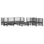 Garden furniture set 7 pieces and gray solid wood cushions by vidaXL, Garden sets - Ref: Foro24-3185838, Price: 728,88 €, Dis...