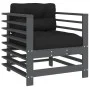 Garden furniture set 7 pieces and gray solid wood cushions by vidaXL, Garden sets - Ref: Foro24-3185838, Price: 728,88 €, Dis...