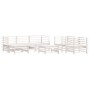 7-piece garden furniture set and white solid wood cushions by vidaXL, Garden sets - Ref: Foro24-3185837, Price: 712,98 €, Dis...