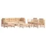 Juego de muebles de jardín 7 piezas y cojines madera maciza de vidaXL, Conjuntos de jardín - Ref: Foro24-3185836, Precio: 607...