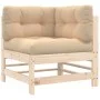 Juego de muebles de jardín 7 piezas y cojines madera maciza de vidaXL, Conjuntos de jardín - Ref: Foro24-3185836, Precio: 607...