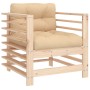 7-teiliges Gartenmöbel-Set und Massivholzkissen von vidaXL, Gartensets - Ref: Foro24-3185836, Preis: 614,80 €, Rabatt: %