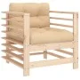 Juego de muebles de jardín 7 piezas y cojines madera maciza de vidaXL, Conjuntos de jardín - Ref: Foro24-3185836, Precio: 607...
