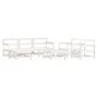 7-piece garden furniture set with solid white wood and cushions by vidaXL, Garden sets - Ref: Foro24-3185830, Price: 622,51 €...