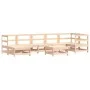 8-piece garden furniture set and solid wood cushions by vidaXL, Garden sets - Ref: Foro24-3185850, Price: 623,09 €, Discount: %