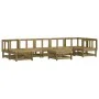 8-piece garden furniture set with impregnated pine wood cushions by vidaXL, Garden sets - Ref: Foro24-3185849, Price: 744,90 ...