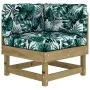 8-piece garden furniture set with impregnated pine wood cushions by vidaXL, Garden sets - Ref: Foro24-3185849, Price: 744,90 ...
