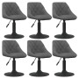 Drehbare Esszimmerstühle, 6 Einheiten, dunkelgrauer Samt von vidaXL, Essstühle - Ref: Foro24-3088803, Preis: 346,31 €, Rabatt: %
