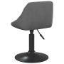 Drehbare Esszimmerstühle, 4 Einheiten, dunkelgrauer Samt von vidaXL, Essstühle - Ref: Foro24-3088792, Preis: 232,09 €, Rabatt: %