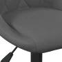 Drehbare Esszimmerstühle, 6 Einheiten, dunkelgrauer Samt von vidaXL, Essstühle - Ref: Foro24-3088803, Preis: 338,95 €, Rabatt: %