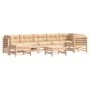 Juego de muebles de jardín 8 pzas y cojines madera maciza de vidaXL, Conjuntos de jardín - Ref: Foro24-3185857, Precio: 737,6...