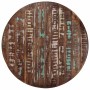 Mesa de comedor madera maciza reciclada y acero 110x78 cm