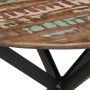 Mesa de comedor madera maciza reciclada y acero 110x78 cm