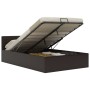 Cama canapé hidráulica cuero sintético gris 120x200 cm de vidaXL, Camas y somieres - Ref: Foro24-285524, Precio: 339,08 €