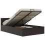 Cama canapé hidráulica cuero sintético gris 120x200 cm de vidaXL, Camas y somieres - Ref: Foro24-285524, Precio: 326,62 €, De...