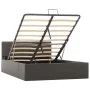 Cama canapé hidráulica cuero sintético gris 120x200 cm de vidaXL, Camas y somieres - Ref: Foro24-285524, Precio: 326,62 €, De...