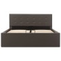 Cama canapé hidráulica cuero sintético gris 120x200 cm de vidaXL, Camas y somieres - Ref: Foro24-285524, Precio: 339,08 €