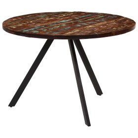 Mesa de comedor madera maciza reciclada 110x75 cm
