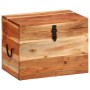 Caja de almacenaje madera maciza de acacia 39x28x31 cm